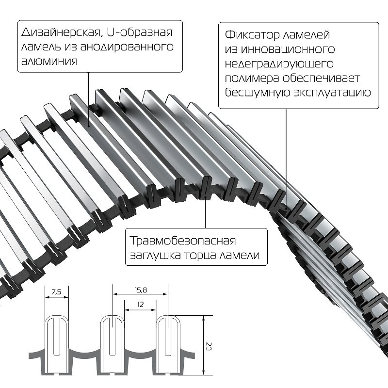 Внутрипольный конвектор Royal Thermo Atrium 110/300/900-DG-U-NA